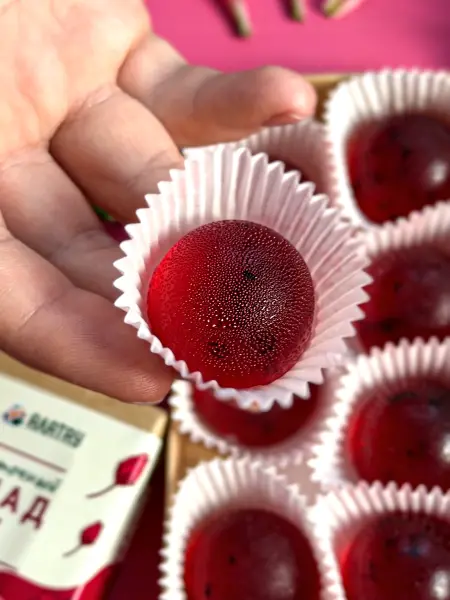 Мармелад цветочный Каркаде в крафтовой упаковке 100 г